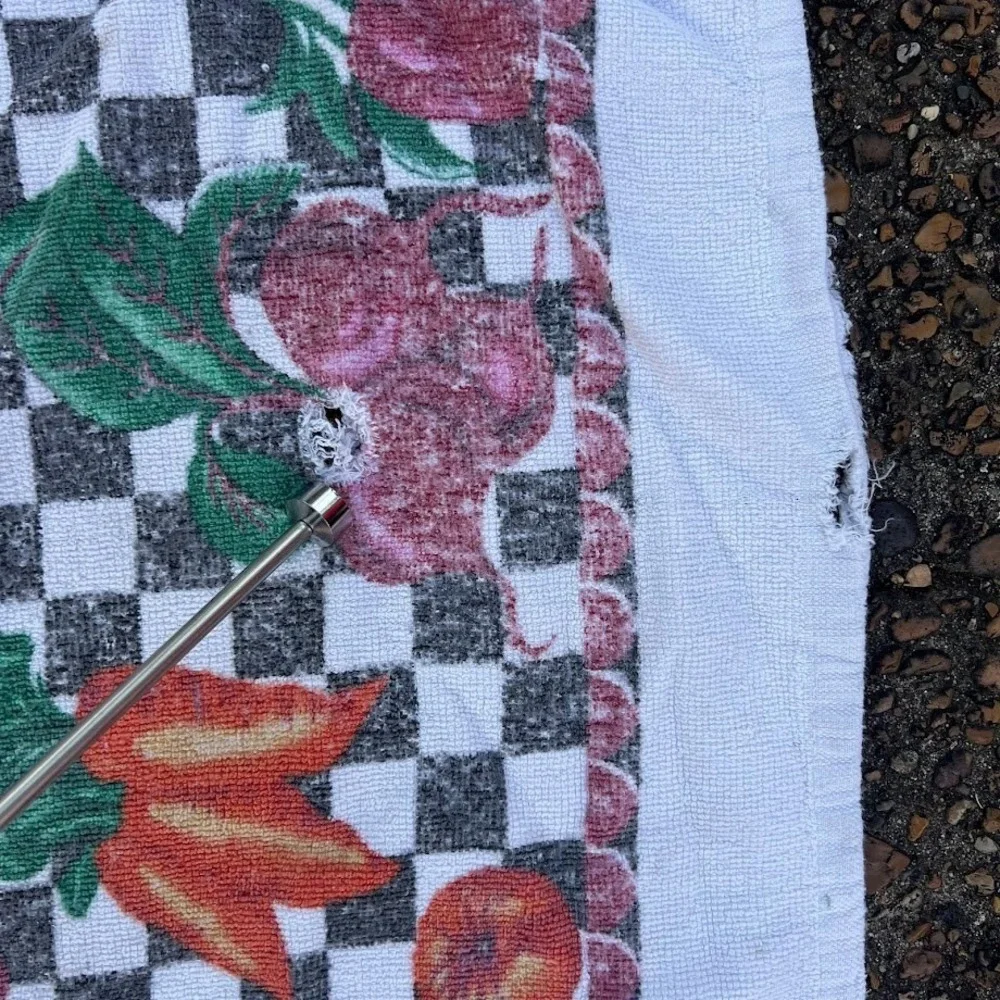 Vintage Vegetables Checkerboard‎ Retro Kitchen Dish Towel Set of 3